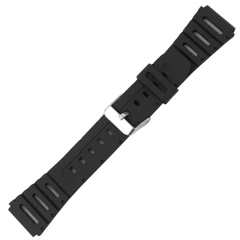 Veekindel Must Kummist Watchband Spetsiaalne Liides Käevõru Asendamine Vöö CA-53W WL-100 W-741 W-720-1 Sarja Meeste Rihm