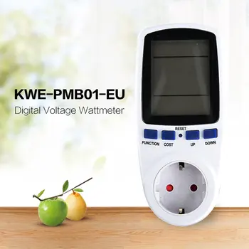KWE-PMB01 ELI/USA Pistiku Pesa Digital Pinge Wattmeter energiatarve Watt Energy Meter AC Elektri-Analyzer Monito r