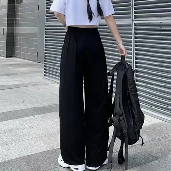 Mõõdus Liblikas Õõnes Välja Streetwear Pikad Püksid Naiste Korea Gooti Pant Harajuku Esteetiline Kõrge Vöökoht Naiste Püksid