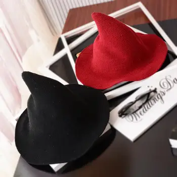 Halloween Naine Hight Nõid Mütsi Kudumise Poole Maskeraad Cosplay Kostüüm Ühise Põllumajanduspoliitika Decor Sombreros Fiestas Y Eventos Gorro Bruja