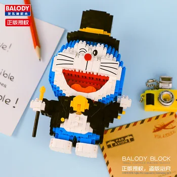 Balody 16132 Anime Doraemon Kass Robot Härrasmees Loomade 3D Mudel DIY Mini Diamond Plokid, Tellised Hoone Mänguasi Lastele nr Box