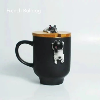 2019 Cartoon 3D Corgi prantsuse Buldog Kruusid Armas loom Kohvi Kruus Tee Vee Tassi Piima Sidruni Drinkware Paar Tassi Kingitus Sõpradele