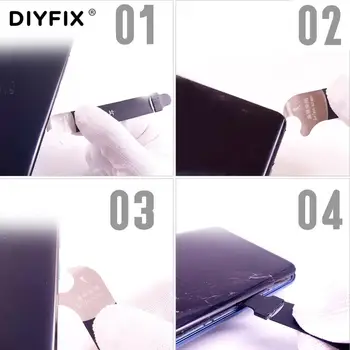 DIYFIX 1TK 0,08 MM, Ultra-õhuke mobiiltelefon Disssembly Avamine Piiluma Vahendid iPhone Huawei Samsung Tahvelarvuti Ekraani Kaabits Käsi Tööriist