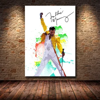 Abstraktne Freddie Mercury Bohemian Rhapsody Lõuendile Maali Poster Ja Prindib Pildid Seinale Abstraktse Dekoratiivsed Home Decor