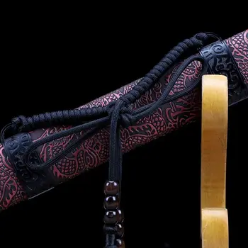 Väljas Lahing Valmis Broadsword Dao Mõõga Käsitsi Sepistatud Teras Punasega Totem Samurai Mõõk Päris Terav Espada Katana Home Decor