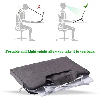Sülearvuti Tablett Seista Portable Folding Seista Tablett Top Anti-skid Nurga Kõrgus Reguleeritav Bracket Kontor