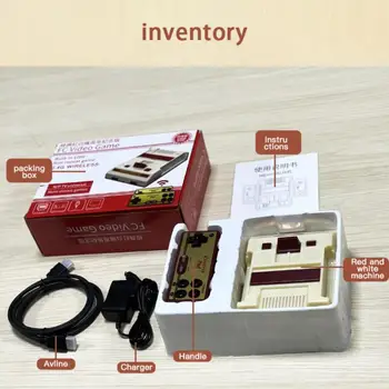 Retro Klassikaline Nostalgiline 8 Bit videomängude Konsooli Mängija + Dual mäng draiverid AV Väljund FC NES TV, Mängu Konsool, Ehitatud 1000 Mängu