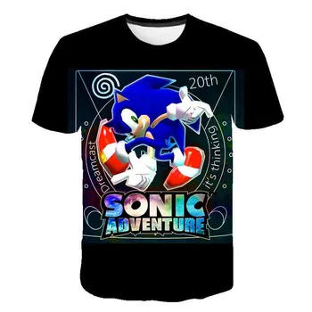 Uus Sonic Kids t-särk 4-14year vana 3D T-Särk Poistele Lõbus Tüdrukud Armas Laste T-Särk 2021 Suvel Kids T-Särk Top täieliku lahe