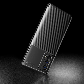 Juhul Realme 7 Luksus süsinikkiust Kate Põrutuskindel Telefon Tagasi Pehme Juhtumi Puhul Realme X7 Ultra Pro