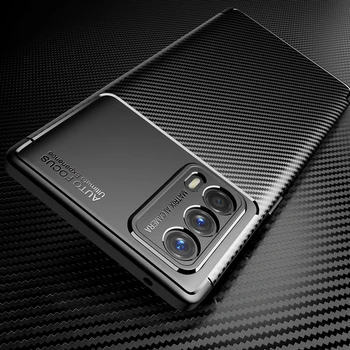 Juhul Realme 7 Luksus süsinikkiust Kate Põrutuskindel Telefon Tagasi Pehme Juhtumi Puhul Realme X7 Ultra Pro