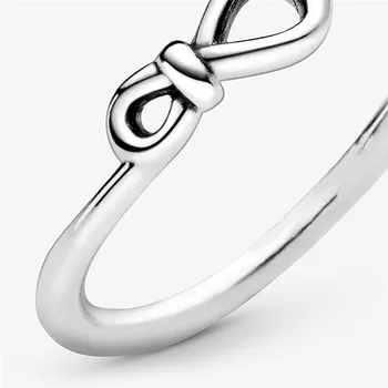 2021 uus Müügi Reaalne 925 Sterling Hõbe Infinity Sõlm Ringi Naistele Originaal 925 Hõbe Rõngad Brand Ehted Kingitus