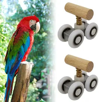 2 Tk Papagoi Trikk Tabletop Mini Rull Uisud Väikeste ja Keskmise Papagoid Lind