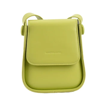 Solid Color Väike Kott 2021 Suvel Uus kvaliteetne PU Nahast Naiste Disainer Handba Luksus Brändi Õla Messenger Kott