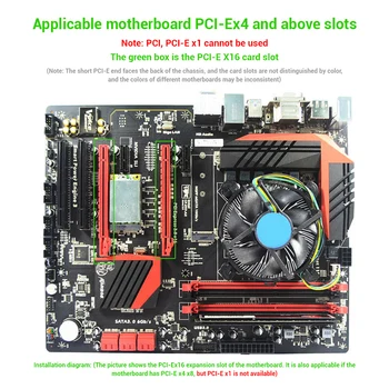 PCI-E 4X GEN3, et SATA 3.0 laienduskaardi 5 Port Full Speed 6G Üleandmise Laiendamine IPFS Kõvaketta JMS585 for Win7 / 8 / 10 / Linux