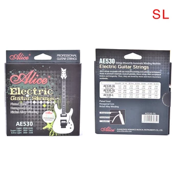 IRIN Jaoks AE530 Electric Guitar Strings 6tk/set Tuli Super Light Extra Light Nikli Sulamist Haava Täielik Komplekt Kuusnurkne Core