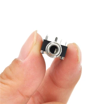 10tk/palju 5 Pin PCB Mount Naine 3.5 mm Stereo Jack Socket Pistik Kõrvaklappide Pesa