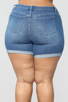 L-5XL Naiste Riided Suvel 2021 Denim lühikesed Püksid Teksad Naistele, Pluss Suurus Fat Lady Naiste lühikesed püksid