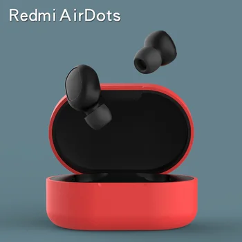 Viimane Silikoon Kate Puhul Xiaomi Redmi Airdots TWS Bluetooth Kõrvaklapid Peakomplekti Suurus Sobib Vastupidav Silikoonist Hästi