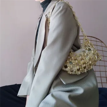 Brändi Mood Uus Naiste Messenger Bag Käekotid Elegantne Õhtul Kotid Jutustama Akrüül Vabaaja Sidur Õhtul kotti Õõnes välja