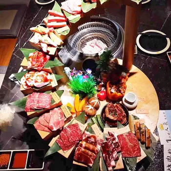 Redel Jaapani Grill Restoran Lauanõud Isiksuse Hot Pot Restoranis Meeleolu Roog Loominguline Sushi Puidust Plaat