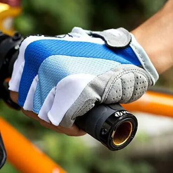OUTERDO Jalgratas Bike Silikoon Mugav Poole Sõrme Mugav Fingerless Kindad Sinine Sport Lovers jaoks MTB Mountain Bike