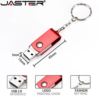 JASTER USB flash drive 128GB pen drive 64GB USB stick USB 2.0 mälupulk Arvuti Hulgimüük Custom LOGO Kingitus Võtmehoidja Bulk