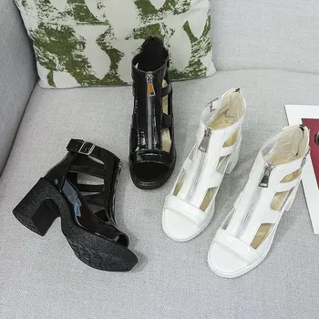 Naiste Paksu Sandaalid Platvorm, Kõrge Kontsaga Kingad Naiste Mood Suvel Avatud Varba Sandaalid Mood Paks Kingad 2021 Risti Kinga Pael