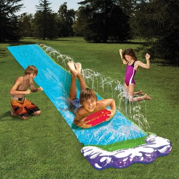 Lõbus Muru Vesi Slide PVC Väljas Mängud Tagahoovis Center Ühe Giant Surf Vesi Slide Basseinid Suvel Vesi, Mängud Lastele, Täiskasvanud
