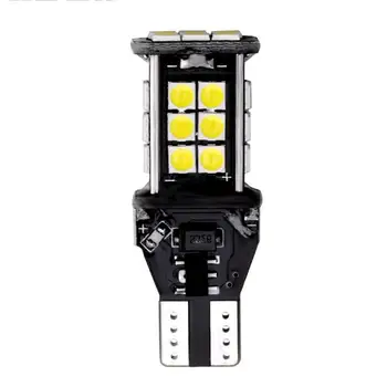 Auto Backup Reserv Valgustus Lamp Tail Lamp Xenon Valge 2TK T15 W16W Super Ere 1200Lm 3030 24SMD CANBUS