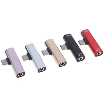 2 in 1 C-Tüüpi Audio Adapter Mini Type-C-3,5 mm Konverter-USB-K Tasuta Adapter Kaabel Samsung Xiaomi Huawei Audio Adapter
