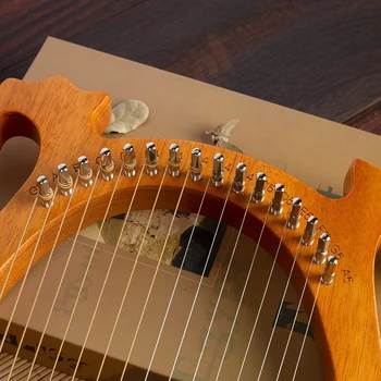 Lyre Harf,16 Puidust String Harf täispuidust Mahagon Lyre Harfil koos Tuning Mutrivõti Muusikasõpradele Algajatele