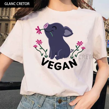Harajuku Suvel Moe Tees T-Särk Naiste Ullzang Vegan Top Kawaii 90s Graafiline Naiste Cute Cartoon T-särk