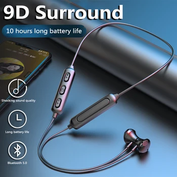 Kaelas Rippus Runing Peakomplekt Magnet-Traadita Kõrvaklapid 5.0 Bluetooth Stereo Sport veekindel vabakäeseadme, Kõrvaklappide Auriculares