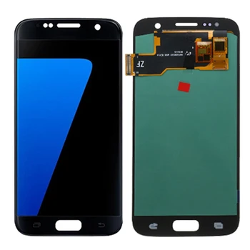 Algne G930F ekraaniga Samsung Galaxy S7 G930F LCD Raam 5.1