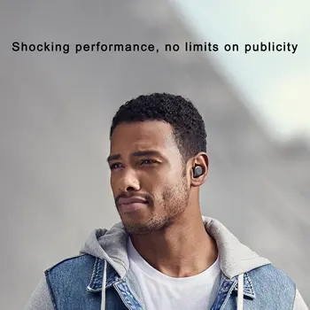 75t must Tõsi, Traadita stereo müra vähendamise Bluetooth-peakomplekti traadita earbuds