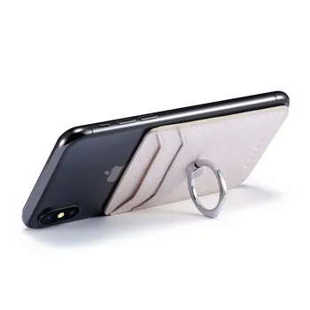 Nahast Mobiiltelefoni, Rahakoti Kleebis iPhone 11 12 Pro X XS Max Ringi Omanik Tasku Mälukaardi Pesa Kleebise Jaoks Xiaomi Samsung, Huawei