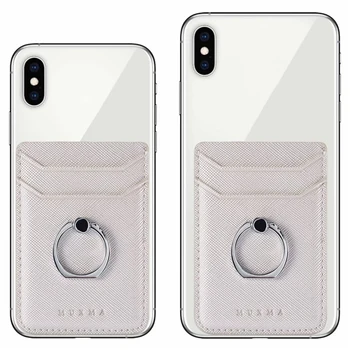 Nahast Mobiiltelefoni, Rahakoti Kleebis iPhone 11 12 Pro X XS Max Ringi Omanik Tasku Mälukaardi Pesa Kleebise Jaoks Xiaomi Samsung, Huawei