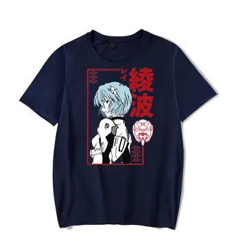 Meeste T-särgid Ayanami Rei Shinji Ikari Asuka Langley Soryu Anime Graafiline Print Suvel Tshirts Streetwear Ulzzang Harajuku T-Särk