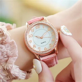 Daamid Kvarts Randmele Käekella Käevõru Komplekt Reloj Mujer Ladies Diamond Vabaaja Watch Fashion Vöö Vaadata Ashionable Naiste Luksus Kingitus