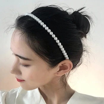 2 Tk/1tk 2021 Uus Elegantne Täis Pärlid Hairbands Magus Käsitöö Peapael Lady Hair Kõvadele Fashion Juuste Aksessuaarid Naistele