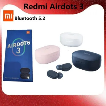 Algne Xiaomi Redmi Airdots 3 TWS Tõsi, Traadita Bluetooth Stereo Kõrvaklapid bass 5.2 Headset Koos Mic-Vabad Earbuds Air3 S