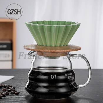 Keraamilised Kohvimasin Espresso V60 Tilguti Kohv Filter Cup Pilv Poti Kohvi Coffeepot Multi-Color Kohvi Lehter