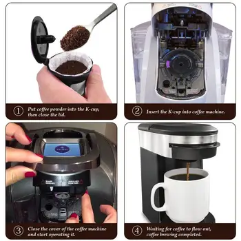 Korduvkasutatavad Kohvi Filter Pod Filtrid kooskõlas Kuring 2.0 K Cup Korduvtäidetavaid Kohvi Korvid