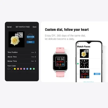 P2 2021 Smart Watch Veekindel Fitness Sport Watch Heart Rate Tracker-Kõne/Sõnumi Meeldetuletus Bluetooth Smartwatch Android ja IOS