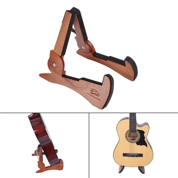 Kokkupandav Kitarri Stand Omanik täispuidust String Instrument Bracket Armas Jänes Kuju Elektriliste Kitarride Bass