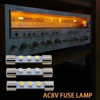 100xLED Audio Piloot lambipirnid AC8V Vintage Vastuvõtjad Sobib Pioneer SX, Marantz,Sansui,Keenwood ja Muud Stereo valgustus