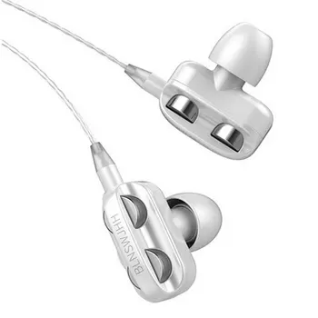 Earbuds 3D Stereo Dual Juhi Muusika Kõrvaklapid Tugev Bass HIFI Spordi-Ear Kõrvaklappide Nutikas Telefon Kõrvaklappide Juhtmega Tuning