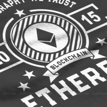 Krüpto Cryptocurrency Ethereum T-Särk Vintage Mood Suvel Suur suurus Puuvill Meeste Tees Harajuku Crewneck TShirt