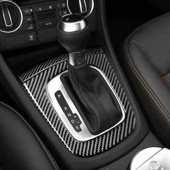Auto sisekujunduses vormimise süsinikkiust käiguvahetuse juhtpaneel Auto Kleebised ja kleebised Audi Q3 2013-2018 tarvikud
