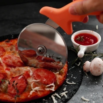 Roostevabast Terasest Pizza Ühe Ratta Katkesta Vahendid Läbimõõt 6.8 CM Leibkonna Pizza Nuga Kook Tööriistad Ratta Kasutamise Vahvel Küpsised